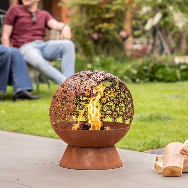 Damasque Fireglobe Garden Firepit 5050642079358